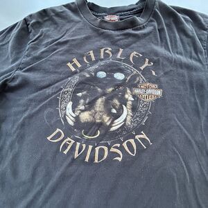 Vintage Harley Davidson Shirt Mens Large Wild Boar Double Sided Nashville, TN